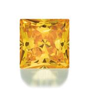Фианит желтый квадрат принцесса 3,5 Signity ― Интернет-магазин Брилланс