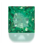 Фианит зеленый квадрат принцесса 3,00 Signity ― Интернет-магазин Брилланс